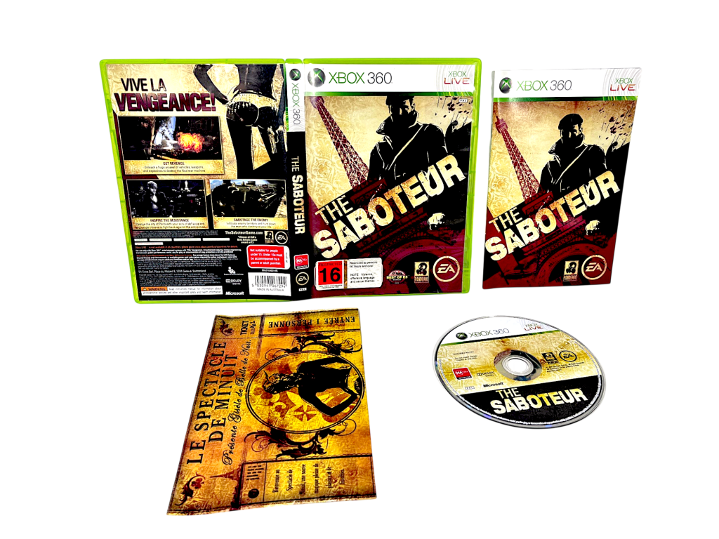 The Saboteur (Xbox 360) *EXCELLENT & COMPLETE*
