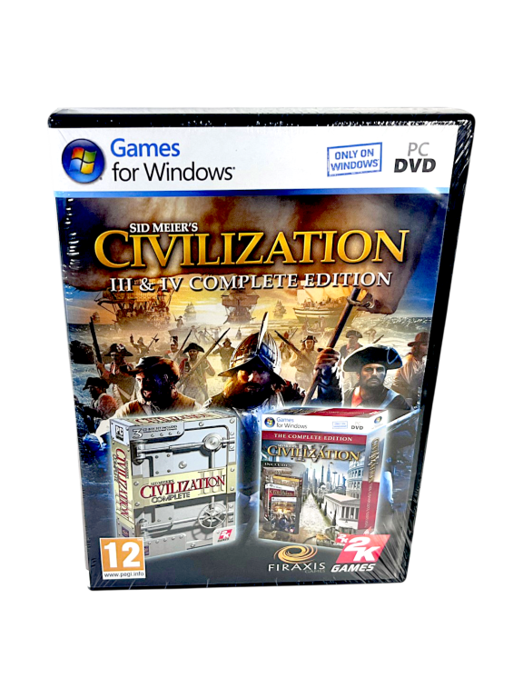 Civilization III & IV Complete Edition (PC) NEW SEALED