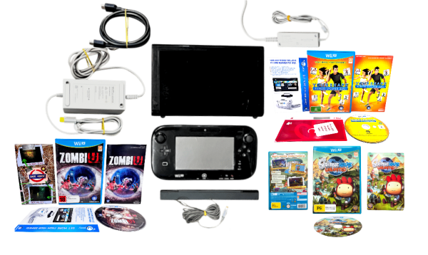 NINTENDO Wii U Console Bundle + 3 Games!