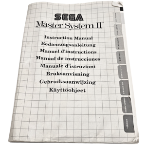 Sega Master System II Instruction Manual