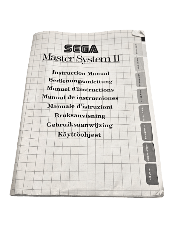 Sega Master System II Instruction Manual