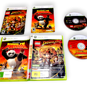 LEGO Indiana Jones + Kung Fu Panda(Xbox 360) 2-GAME BUNDLE