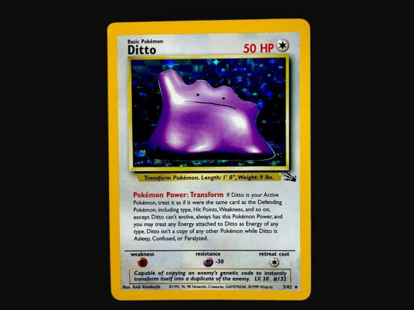 POKEMON TCG - Ditto (Fossil 3/62 Holo)