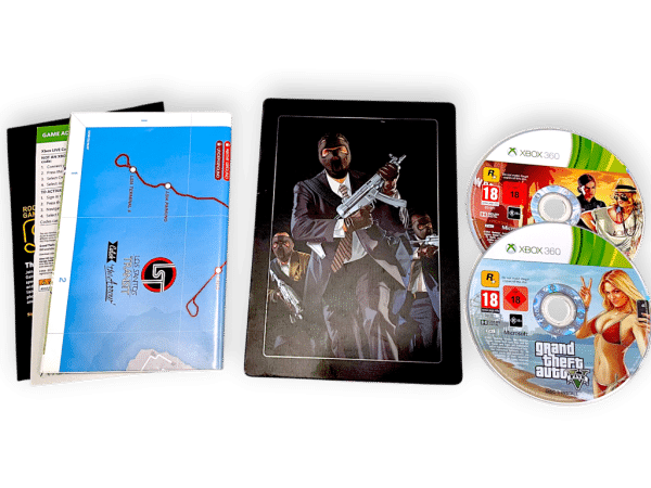 Grand Theft Auto V (Xbox 360) *STEEL EDITION - COMPLETE* - Image 2