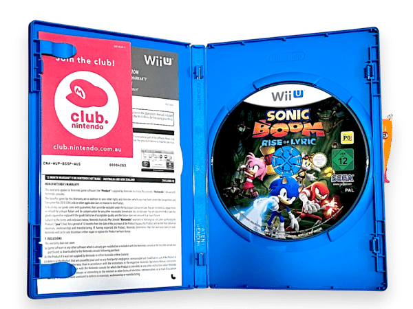 Sonic Boom: Rise of Lyric (Wii U) *MINT COMPLETE* - Image 3