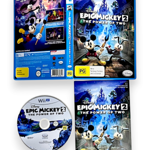 Disney Epic Mickey 2: The Power of Two (Wii U) *MINT COMPLETE*