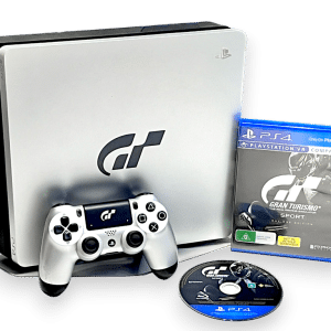 SONY PS4 Gran Turismo Console *COMPLETE w/ STAND / GAME*