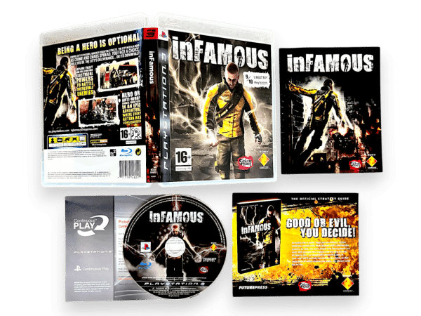inFAMOUS (PS3 ORIGINAL PRINT) *MINT COLLECTOR'S*