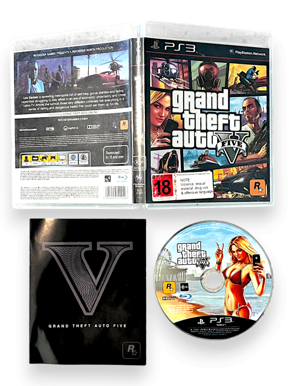 Grand Theft Auto 5 GTA V (GTA 5) PS3 *INCLUDES MANUAL*