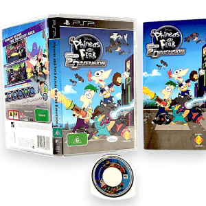 Phineas and Ferb: Across the 2nd Dimension (PSP) *EXCELLENT & COMPLETE*