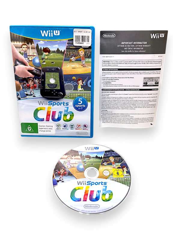 Wii Sports Club (Wii U) *MINT COMPLETE*