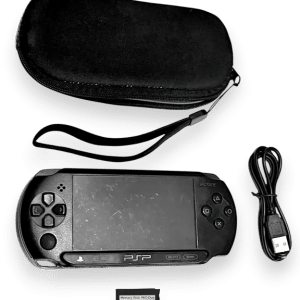 PSP Street Console + Charger + Mem Card Adapter + Case