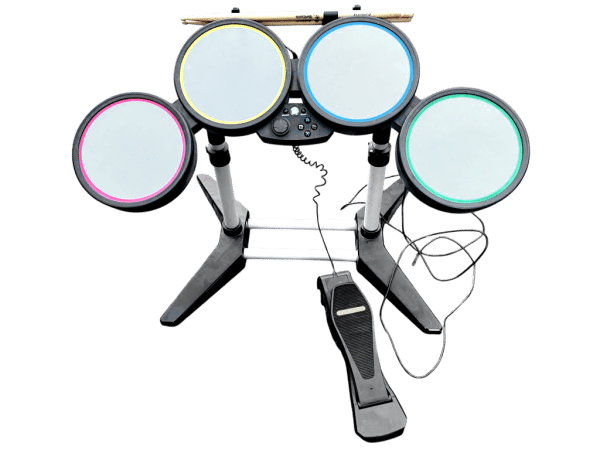 PS2/PS3 Rock Band Drum Kit + Pedal + Sticks + Game! - Image 2