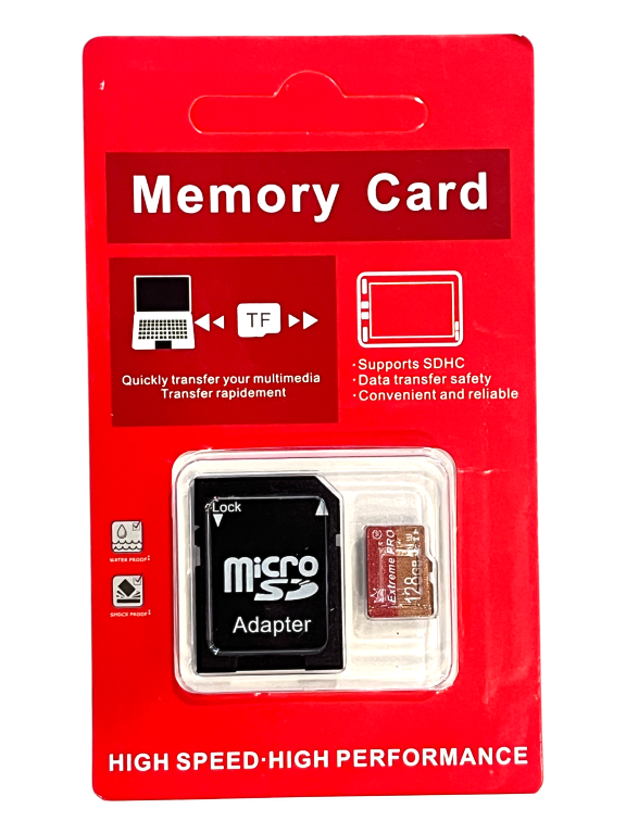 SD Memory Card Adapter + 128GB MicroSD Card Combo (NEW)