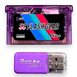 SC Flash Gear Pro+ Mini SD Flash Cartridge GBA Bundle