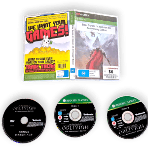 The Elder Scrolls IV: Oblivion 5th Anniversary Edition (Xbox 360) THREE DISCS!