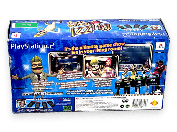 BUZZ! The Music Quiz (PS2) *GAME + BUZZERS BOX SET!!! - Image 9