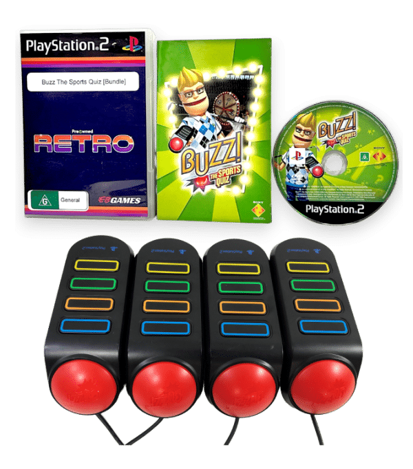 BUZZ the Sports Quiz (PS2) *GAME + BUZZERS BUNDLE!!