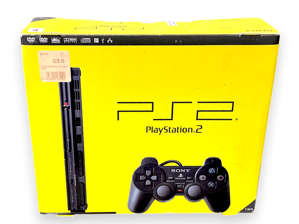 PS2 Slim Console Bundle (Boxed) w/ Controller & Cables - Image 3