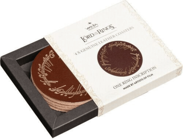 LOTR Leather Coaster Set of 4 - The One Ring