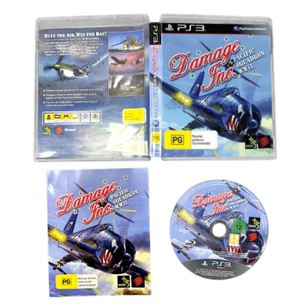Damage Inc. Pacific Squadron WWII (PS3) *EXCELLENT & COMPLETE*