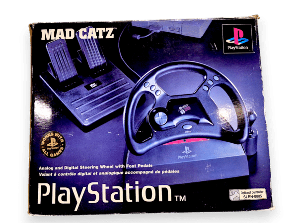 PlayStation Steering Wheel MadCatz (PS1) *BOXED* - Image 3
