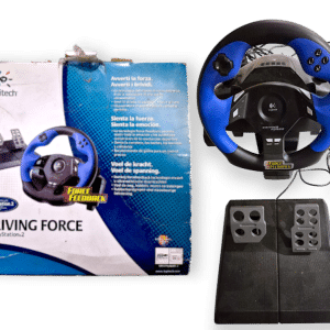 PS2 Logitech Driving Force Pro Racing Wheel + Pedals (BOXED)