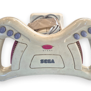 SEGA Saturn Racing Controller (White) - Official Sega Steering Wheel
