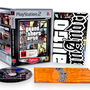 Grand Theft Auto: San Andreas (PS2) COMPLETE w/ MAP & MANUAL