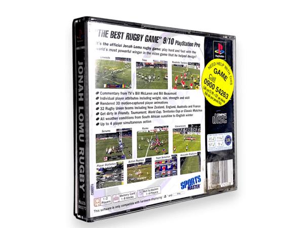 Jonah Lomu Rugby (PS1) *EXCELLENT & COMPLETE* - Image 4