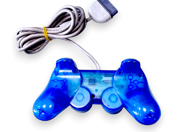 SONY PlayStation Controller Dualshock PS1/PS2 *TRANSLUCENT BLUE* - Image 2