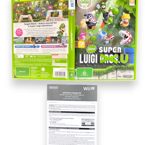 New Super Luigi U (Wii U) Case + Paperwork, NO DISC