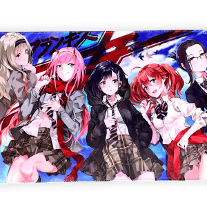 Anime Anime Darling in the Franxx Girls Ichigo Zero Two Play Playmat / Mousepad