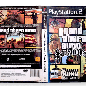 Grand Theft Auto: San Andreas (PS2) CASE + COVER, NO DISC
