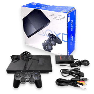 PS2 Slim Console Bundle + Controller & Cables (COMPLETE BOXED - EXCELLENT)