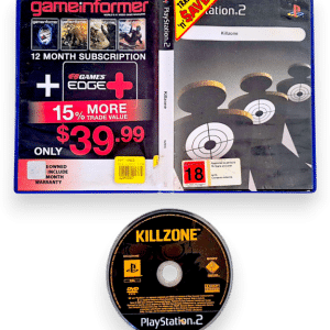 Killzone (PS2) GENUINE ORIGINAL PRINT "BLACK" DISC