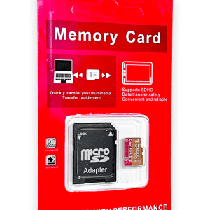 128GB MicroSD Memory Card with SD Adapter – New