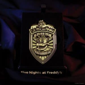 Five Nights at Freddys Replica Security Badge – Antique Brass Edition