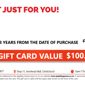 APPLEBY GAMES GIFT CARD $100