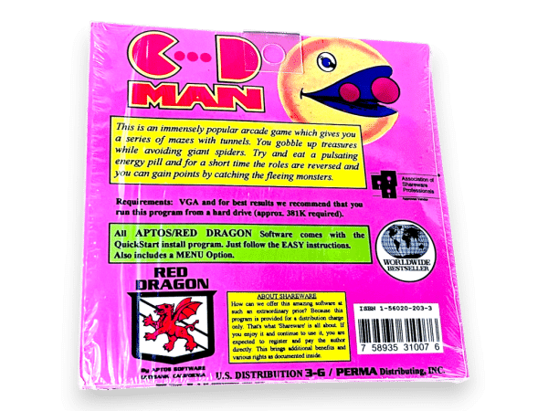 D-Man: Mazes, Tunnels & Spiders - PC 3.5-Inch Disk *NEW SEALED* - Image 2