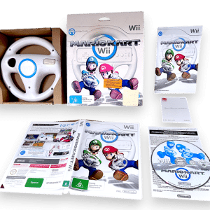 MARIO KART (MarioKart Wii)  *BOXED WHEEL + GAME BUNDLE*