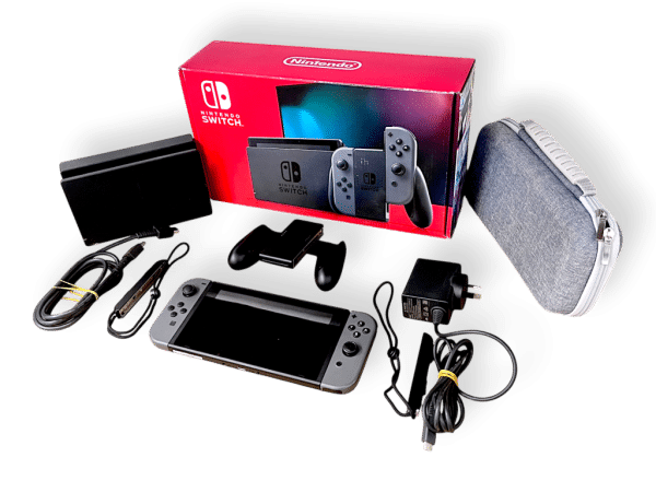 Nintendo Switch Console Grey (V2) BOXED - Image 2