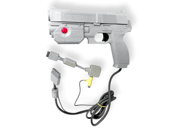 Official PlayStation Namco Guncon Laser Gun (INCLUDES OFFICIAL ADAPTER) - Image 2