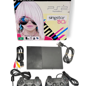 PS2 Slim Console Bundle (Console + 2 Controllers + Cables) BOXED