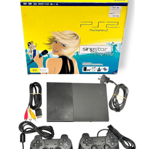 PS2 Slim Console Bundle (Console + 2 Controllers + Cables) BOXED