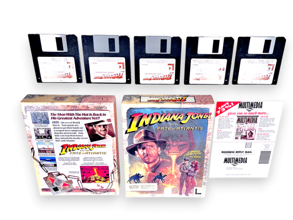 Indiana Jones and the Fate of Atlantis (Macintosh, 1993) BIG BOX - EXCELLENT - Image 6
