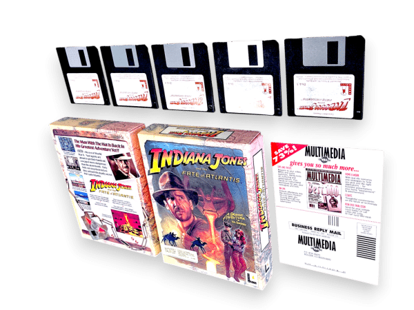 Indiana Jones and the Fate of Atlantis (Macintosh, 1993) BIG BOX - EXCELLENT - Image 8