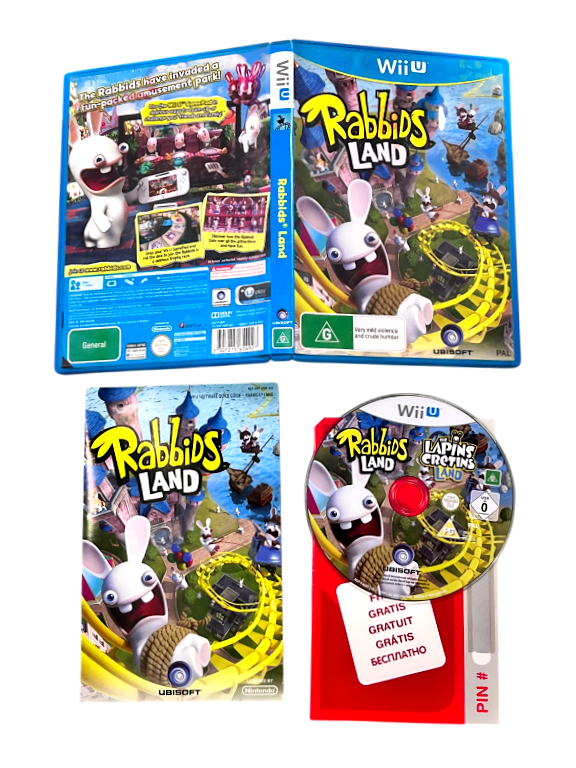 Rabbids Land - Wii U *EXCELLENT & COMPLETE*