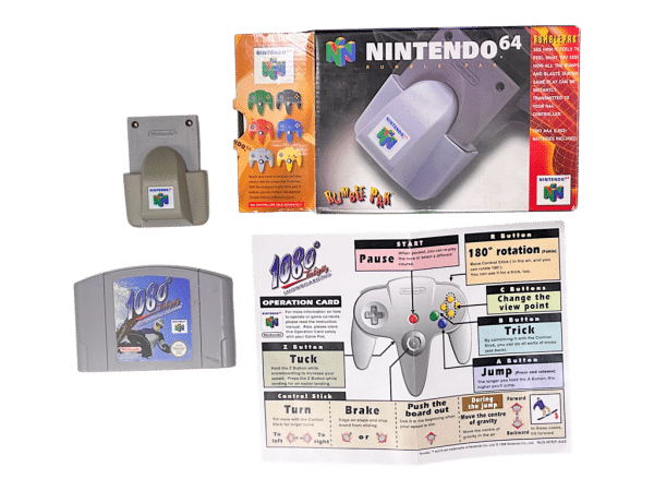 1080 Snowboarding + Genuine Nintendo 64 Rumble Pak BOXED N64 - Image 2