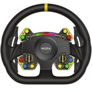 MOZA RS D-SHAPE STEERING WHEEL - LEATHER